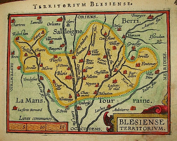 Ortelius Abraham (1528-1598) Blesiense territorium 1601 Anversa, apud Ioannem Bapt. Vrientum 